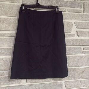 Black Skirt with back slit Size 4 by Tristan